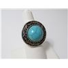 Image 1 : Faux Turquoise Silver Plate Ring