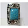 Image 1 : Faux Turquoise Silver Plate Ring