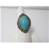 Image 1 : Faux Turquoise Silver Plate Ring