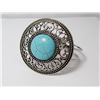 Image 1 : Faux Turquoise Silver Plate Bracelet