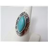 Image 1 : Faux Turquoise Silver Plate Ring