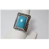 Image 1 : Faux Turquoise Silver Plate Ring