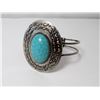 Image 1 : Faux Turquoise Silver Plate Bracelet
