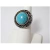 Image 1 : Faux Turquoise Silver Plate Ring
