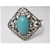 Image 1 : Faux Turquoise Silver Plate Bracelet