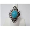 Image 1 : Faux Turquoise Silver Plate Ring