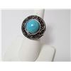 Image 1 : Faux Turquoise Silver Plate Ring