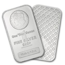 1 oz Silver Morgan Design Bar- .999 pure