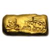 Image 1 : 1 oz. Gold Skull and Crossbones Bar - RARE