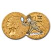 Image 1 : 1909 D $5 Gold Indian Half Eagle XF AU