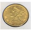 1905 S $5 Gold Liberty AU Grade
