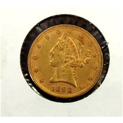 1898 $ 5 Gold Liberty