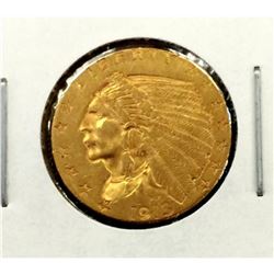 1913 $ 2.5 Gold Indian