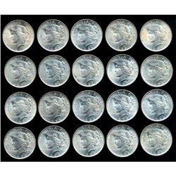 (20) BU Peace Dollars - 1922 -23 Random