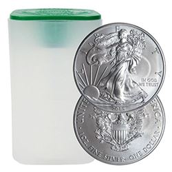 (20) US Silver Eagles - Mint Tubed - Random Date