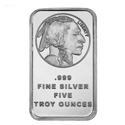 5 oz Buffalo Design - Indian Head Bar .999