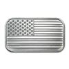 Image 1 : 1 oz American Flag Design Silver Bar