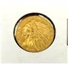 Image 1 : 1914 $2.5 Indian Gold in 2x2 XF AU Grade