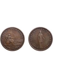 1852 Province of Canada 1 Penny Token