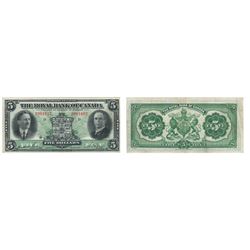1927 Canada 5 Dollar