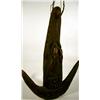 Image 1 : AN OLD SEPIK FOOD HOOK, of wood in the form of a 