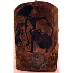 A FINE SOLO KRIS FRAME, c. 19th Century, of wood 