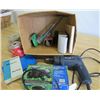 Image 1 : LOT OF ASSORTED ITEMS ( ELECTRIC DRILL, PUMP, BOX OF MISC. ETC…)