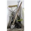 Image 2 : LOT OF ASSORTED ITEMS ( WRENCHES, CRESCENT WRENCH, 3/4/ EXTENSION, SANDER ETC…)