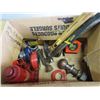 Image 1 : LOT OF ASSORTED TOOLS ( HAMMERS, TAPES, BOTTLE JACK, ETC…)
