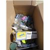 Image 2 : LOT OF 2 BOXES OF ASSORTED TOOLS AND ITEMS ( PLIERS, DRILL BITS, FOOT PUMP, POWER MONITOR, ETC…)