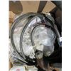 Image 13 : PALLET OF WIRE, SOLVENTS AND HELMET