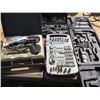 Image 1 : LOT OF ASSORTED TOOLS  (SOLDERING GUN, DRILL BITS, SOCKETS, ETC…)