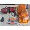 Image 1 : LOT OF VEHICLE LIGHTS (BEACON LIGHT) *2 X TAIL LIGHTS* (FLOOD BEAM) *1 TRAILER LIGHT*