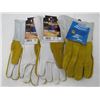 Image 1 : LOT OF 3 PAIRS OF GLOVES (WELDING AND OTHERS) *2-LARGE, 1-MEDIUM-LEATHER*