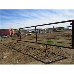 24 FOOT CORRAL PANEL (FREE STANDING) *SUCKER RED* (WELL BUILT)