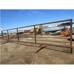 30 FOOT CORRAL PANEL (FREE STANDING) *SUCKER RED* (WELL BUILT)