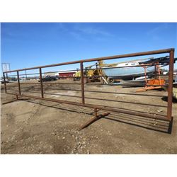 30 FOOT CORRAL PANEL (FREE STANDING) *SUCKER RED* (WELL BUILT)
