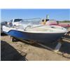 Image 1 : BOAT, MOTOR AND TRAILER ( JOHNSON 40 HP) *12 FOOT FIBREGLASS-SOLD"AS IS"*