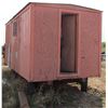 Image 8 : BUNK HOUSE ON RUBBER TIRE FRAME (8'X16') *WITH WOODEN TOOL BOX ON BACK*