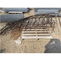 LOT OF 4 WROUGHT IRON STAIR RAILS