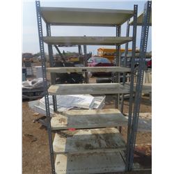 LOT OF 2 METAL SHELVES (6' X 3')
