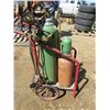 Image 1 : ACETYLENE TORCH SET (COMPLETE WITH TANKS AND CART)