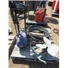 Image 1 : PALLET LOT INCLUDING HYDRAULIC HOSE, PRESSURE WASHER AND FAN