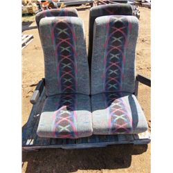 LOT OF 2 SETS OF RECLINING BUS SEATS