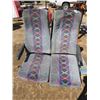 Image 2 : LOT OF 2 SETS OF RECLINING BUS SEATS
