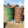 Image 2 : LOT OF 4 METAL BARRELS