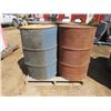 Image 3 : LOT OF 4 METAL BARRELS