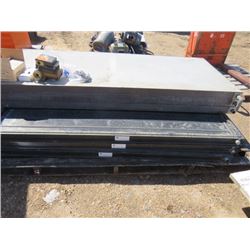 LOT OF 6 WATER SOLAR PANELS (HAVE BEEN AIR TESTED) *C/W PUMPS, ETC…*