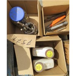 LOT OF MISC TOOLS (PUNCHES, CHISELS, DRILL BITS, ETC)