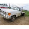 Image 1 : 1990 FORD F350 (FLAT DECK, 5 SPEED) *NEEDS STARTER* (2FDKF37H6LCB22780)
